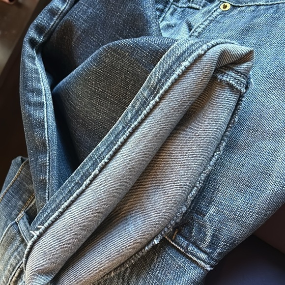 7 Seven for All Mankind Wide Leg Flare Low Rise Dojo 31 Style# U115079U-079U Y2K - Picture 11 of 16